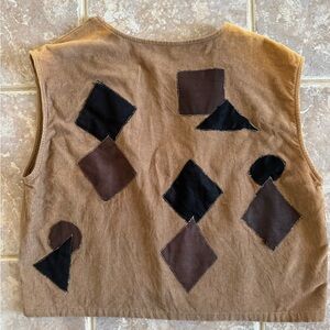 Vintage Corduroy Patchwork Vest